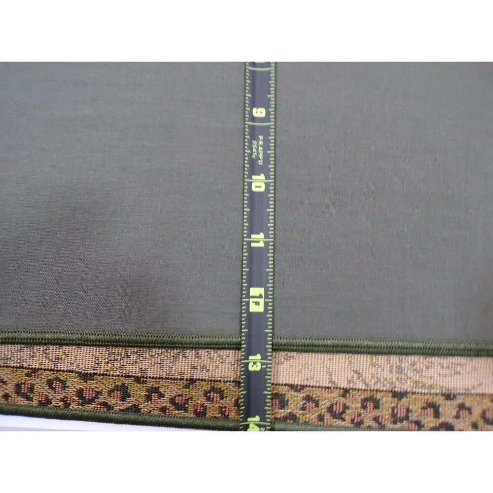 vtg‎ Palm Tree Tapestry Placemats Six Tropical Bombay BeachCore Green trim READ